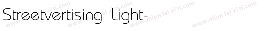 Streetvertising Light字体转换